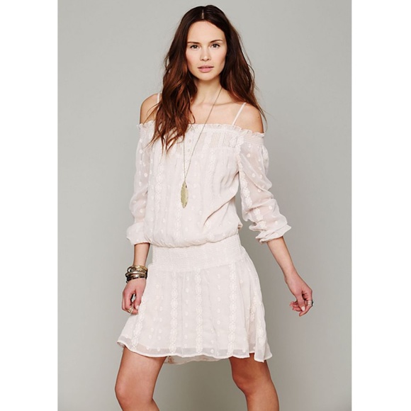 Free People Juliet Off The Shoulder Dress SZ S - Picture 2 of 7